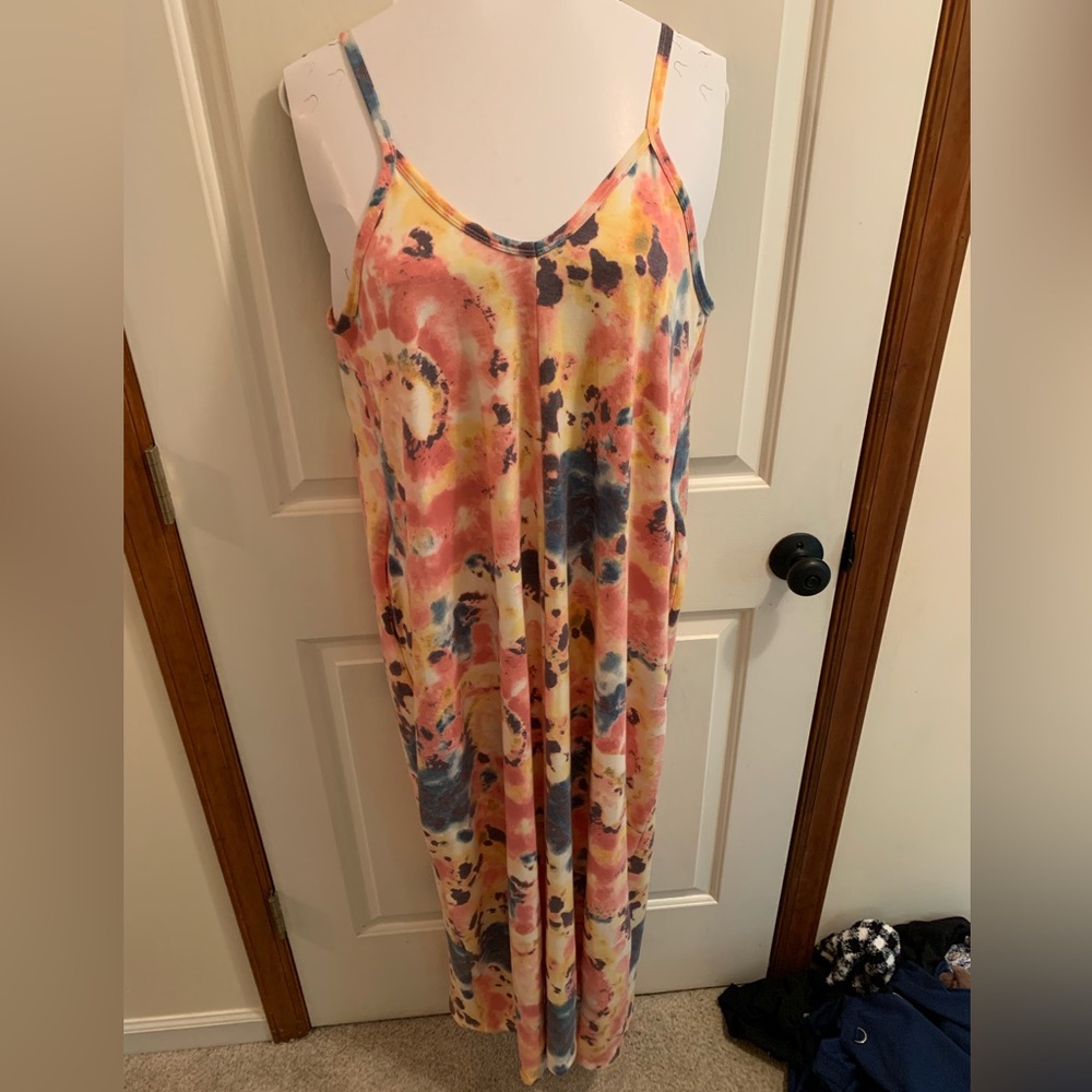 Spaghetti strap maxi dress